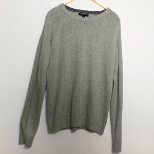 Banana Republic Factory Sweater Mens Medium Gray Pullover Crewneck
